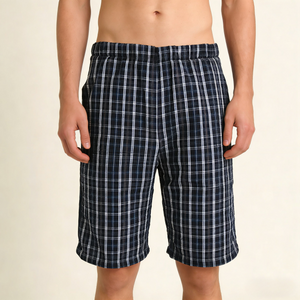 Pantaloncini da salotto traspiranti elasticizzati in cotone 95/5 premium da uomo OEM (JMC26009)