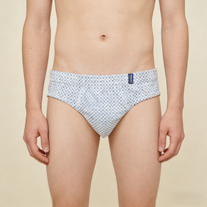 OEM Mans 100% Suiwer Katoen Heritage Print Briefs