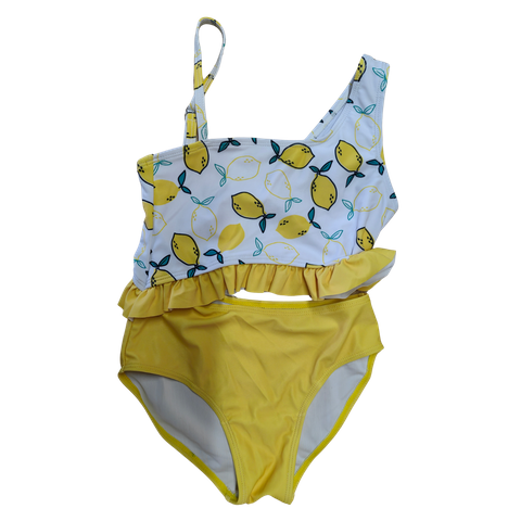 OEM asymmetrisk citronprint badet&oslash;jss&aelig;t til piger
