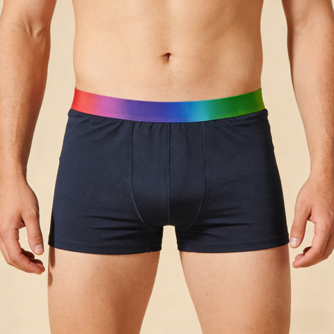 Pantallona boksiere OEM p&euml;r burra Rainbow Fusion Mesh Performance