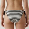 OEM Women scriptor nauticum Nigrum Stripe parte ligabis Certamen bikini Bottom