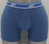 OEM Solid Blue Boxer til m&aelig;nd – Jacquard-logo linning (JMC11056)