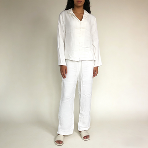 Довгий піжамний комплект Crinkle Cotton OEM (JMC26002)