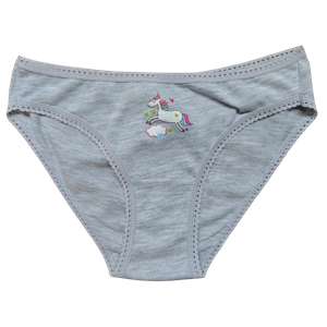 OEM Girl's Dreamy Unicorn Lace-Trim Brief