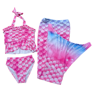 OEM Mermaid Princess Girls Tankini szett