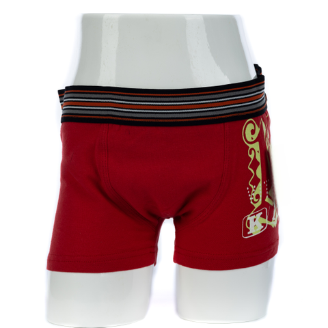  Udobna pamučna crvena bokserica za dječake (JMC31011)