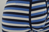 OEM mans-garinggekleurde gestreepte bokserbroek met Jacquard-logo-lyfband (JMC11018)