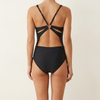 Maillot de bain une pi&egrave;ce fronc&eacute; &eacute;l&eacute;gant pour femmes OEM