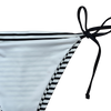 OEM Women scriptor nauticum Nigrum Stripe parte ligabis Certamen bikini Bottom